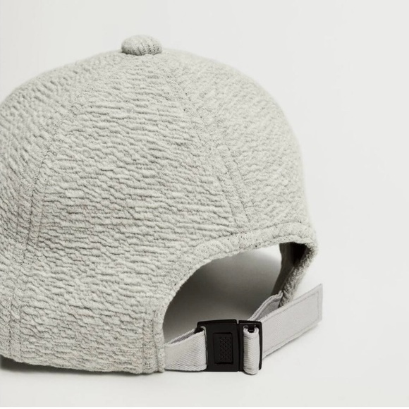 NWOT Mango Textured Ball Cap Grey - Picture 4 of 5